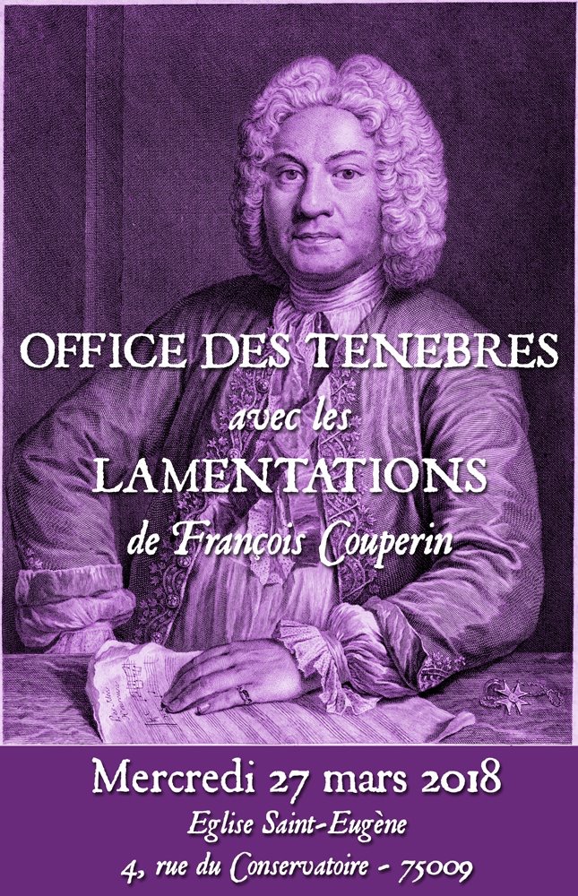 Paris – Office des Ténèbres de François Couperin avec les lamentations