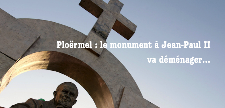 Ploërmel – La statue déplacée de quelques mètres, sera toujours visible de l’espace public et coûtera ….20 000 euros au diocèse