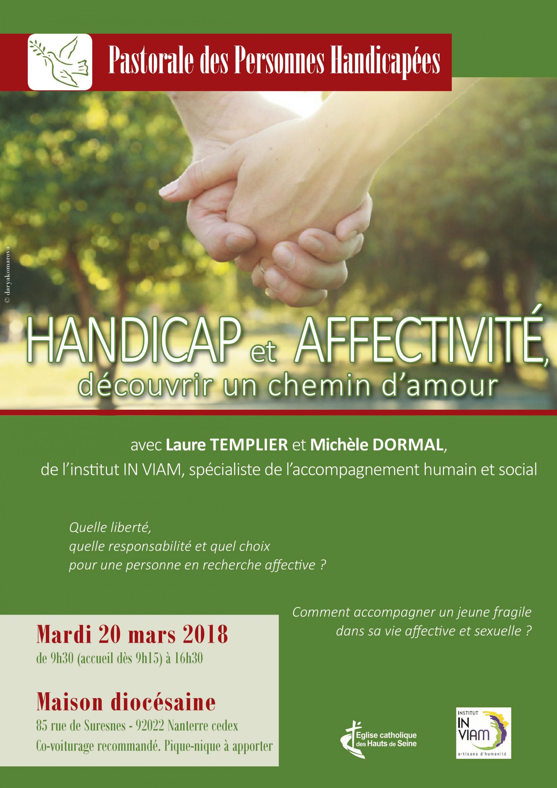 Handicap et affectivité – découvrir un chemin d’amour, le 20 mars à Nanterre (92)