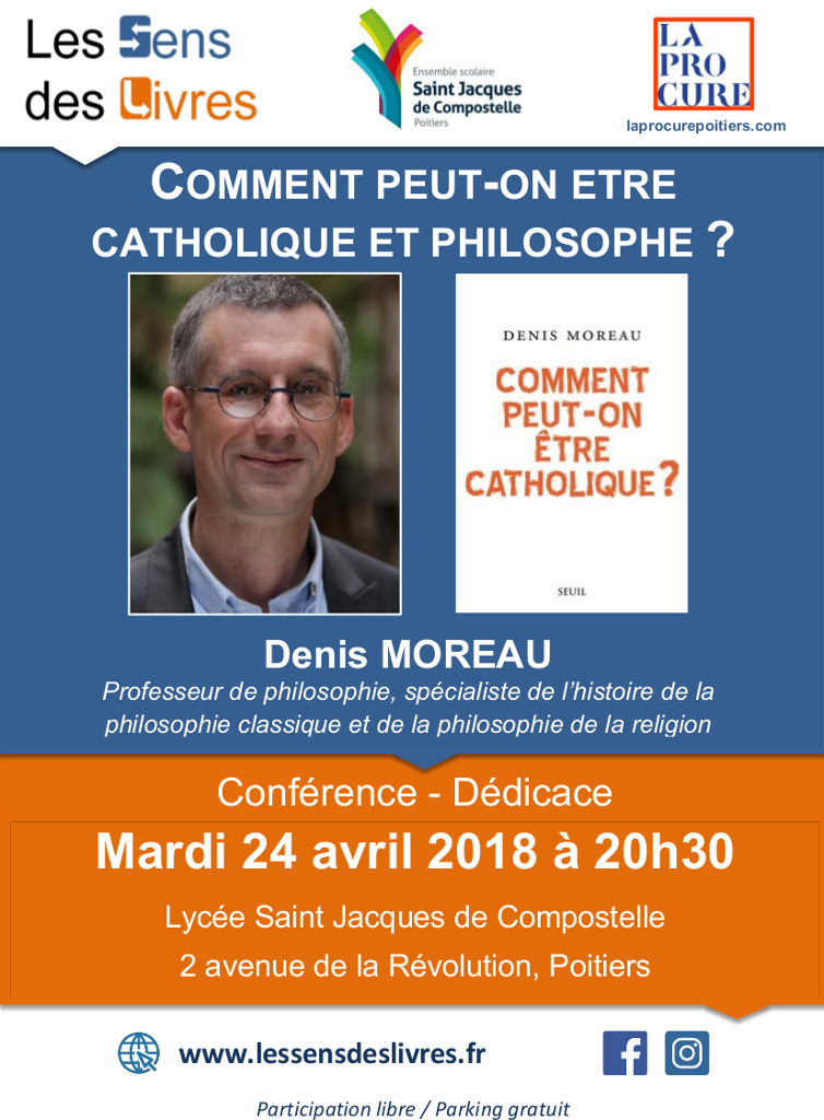 Comment peut-on être catholique et philosophe ? – Conférence-débat le 24 avril 2018 à Poitiers (86)