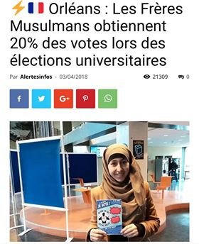 Orléans – Les Frères musulmans obtiennent 20% aux élections universitaires