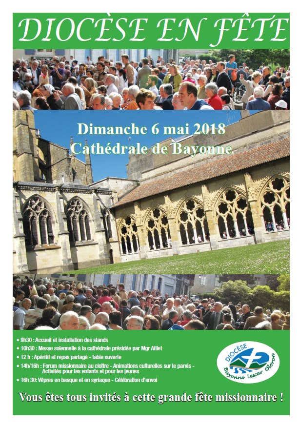 Diocèse en fête le 6 mai 2018 à Bayonne (64)