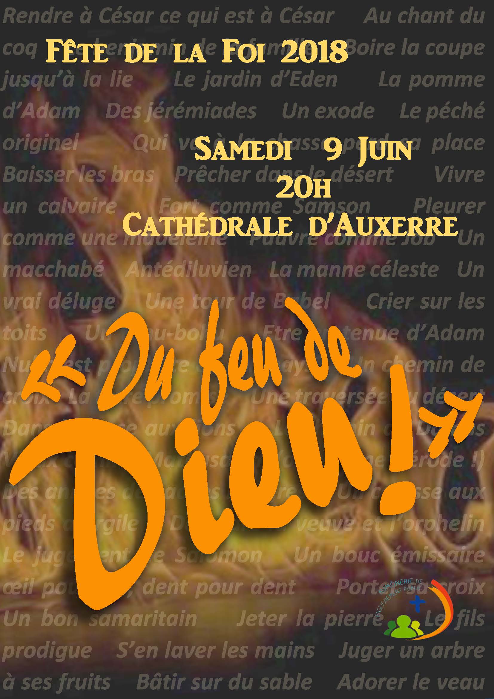 Fête de la Foi le 9 juin 2018 à Auxerre (89)