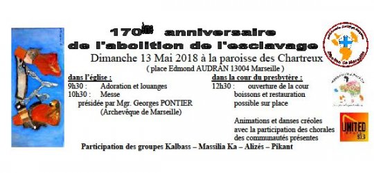 170e anniversaire de l’abolition de l’esclavage le 13 mai 2018 à Marseille (13)