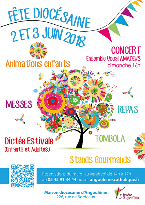 Fête du diocèse d’Angoulême (16) : 2 et 3 juin 2018