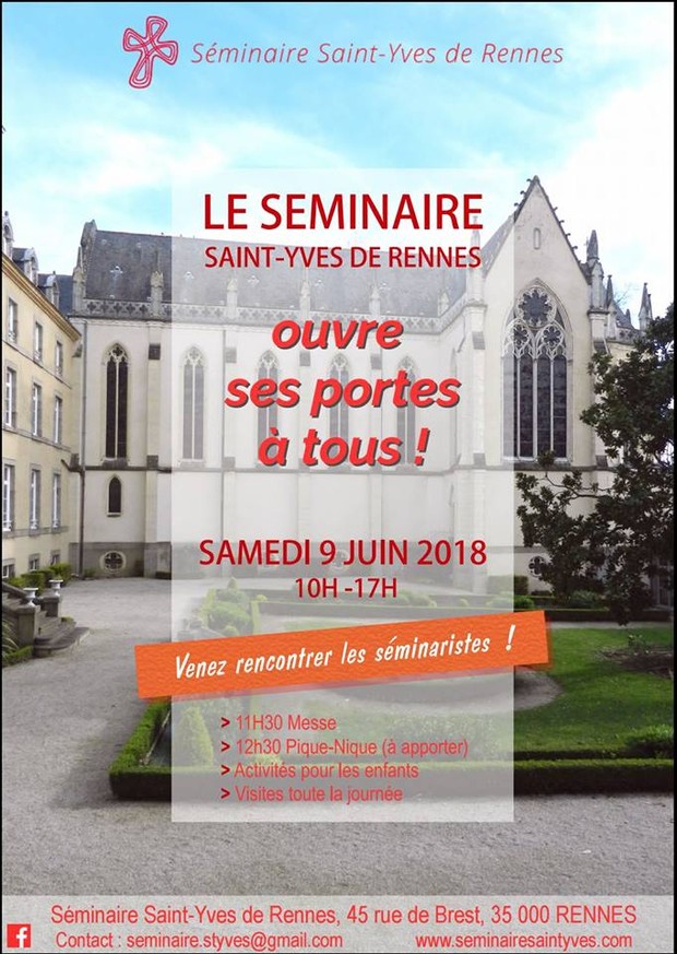 Portes-ouvertes du Séminaire St Yves à Rennes (35) le 9 juin 2018