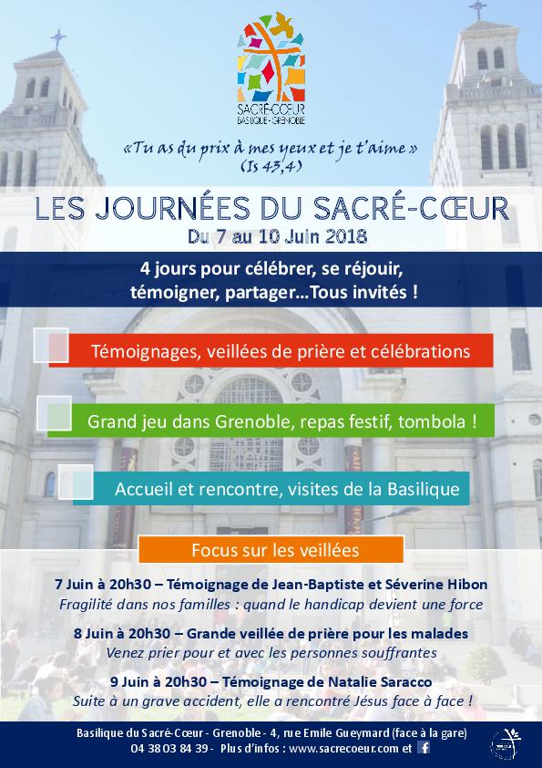 Les journées du Sacré-Coeur du 7 au 10 juin 2018 à Grenoble (38)