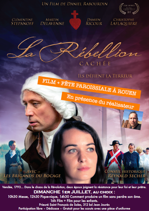 Projection du film La rébellion cachée en présence du réalisateur à Rouen (76) le 1er juillet 2018