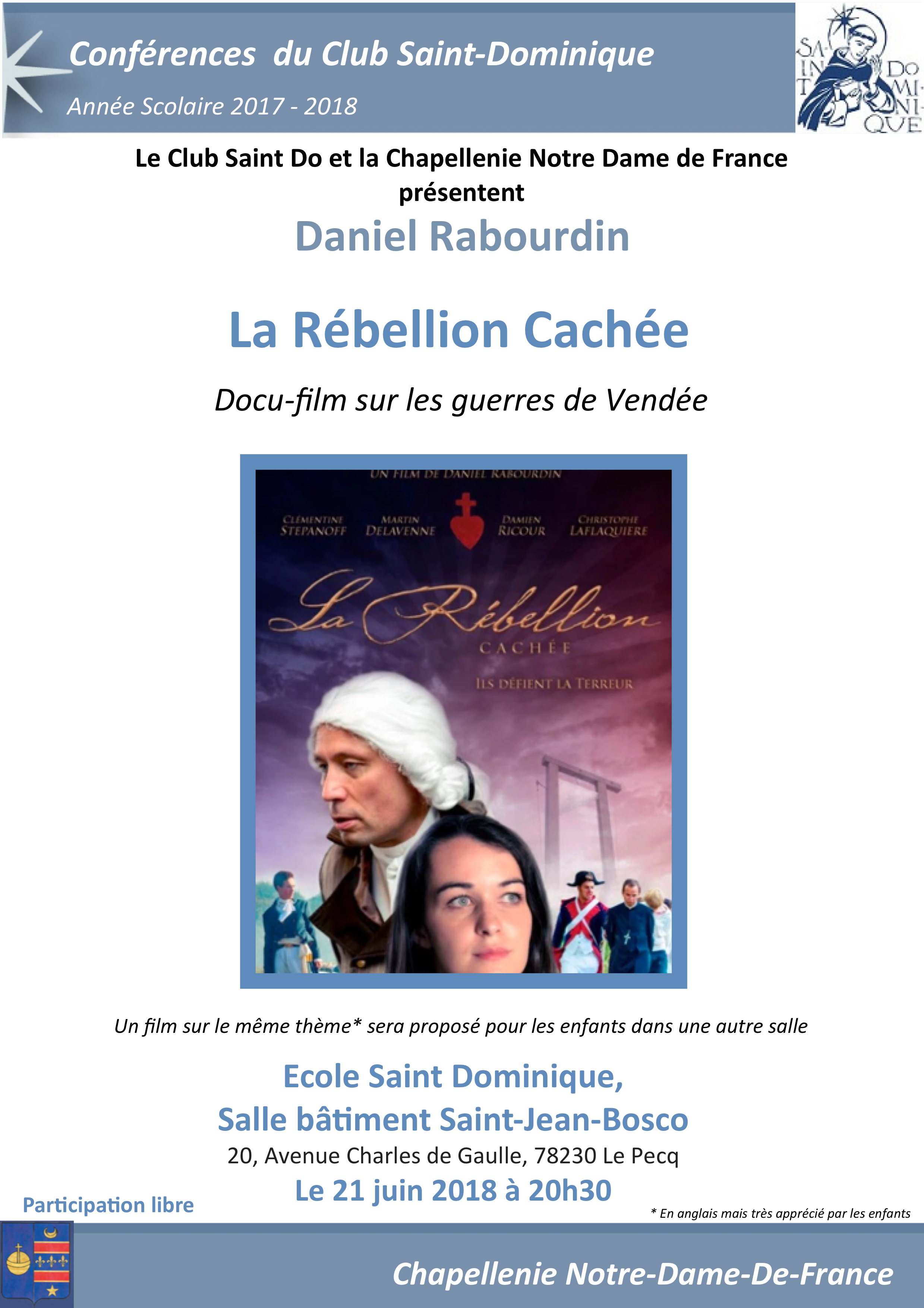Projection du film La rébellion cachée au Pecq (78) le 21 juin 2018