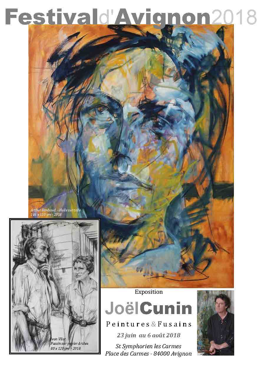 Exposition « Peintures & Fusains » Joël Cunin jusqu’au 6 août 2018 à Avignon (84)