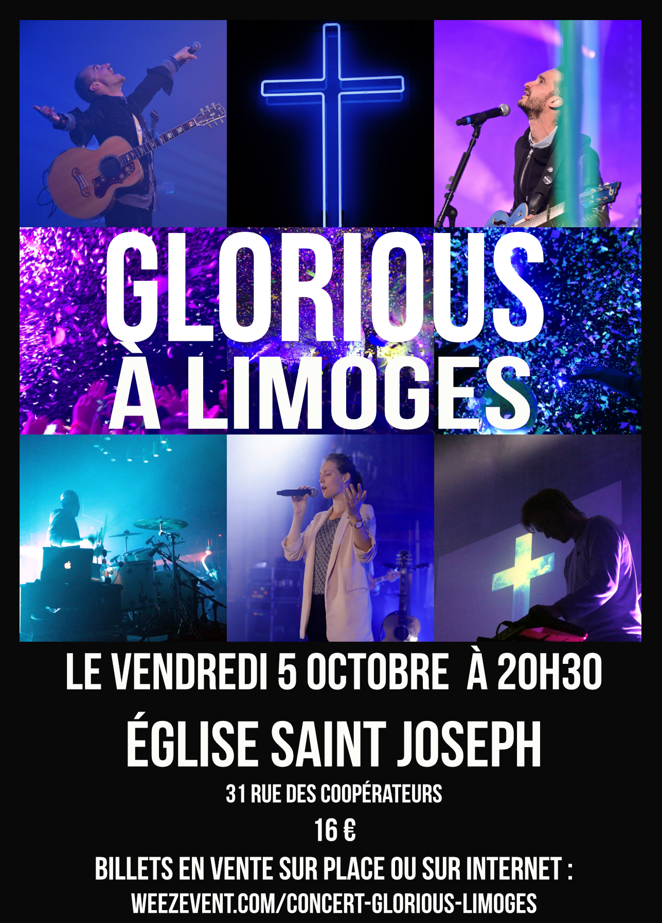 Concert de Glorious à Limoges (87) le 5 octobre 2018