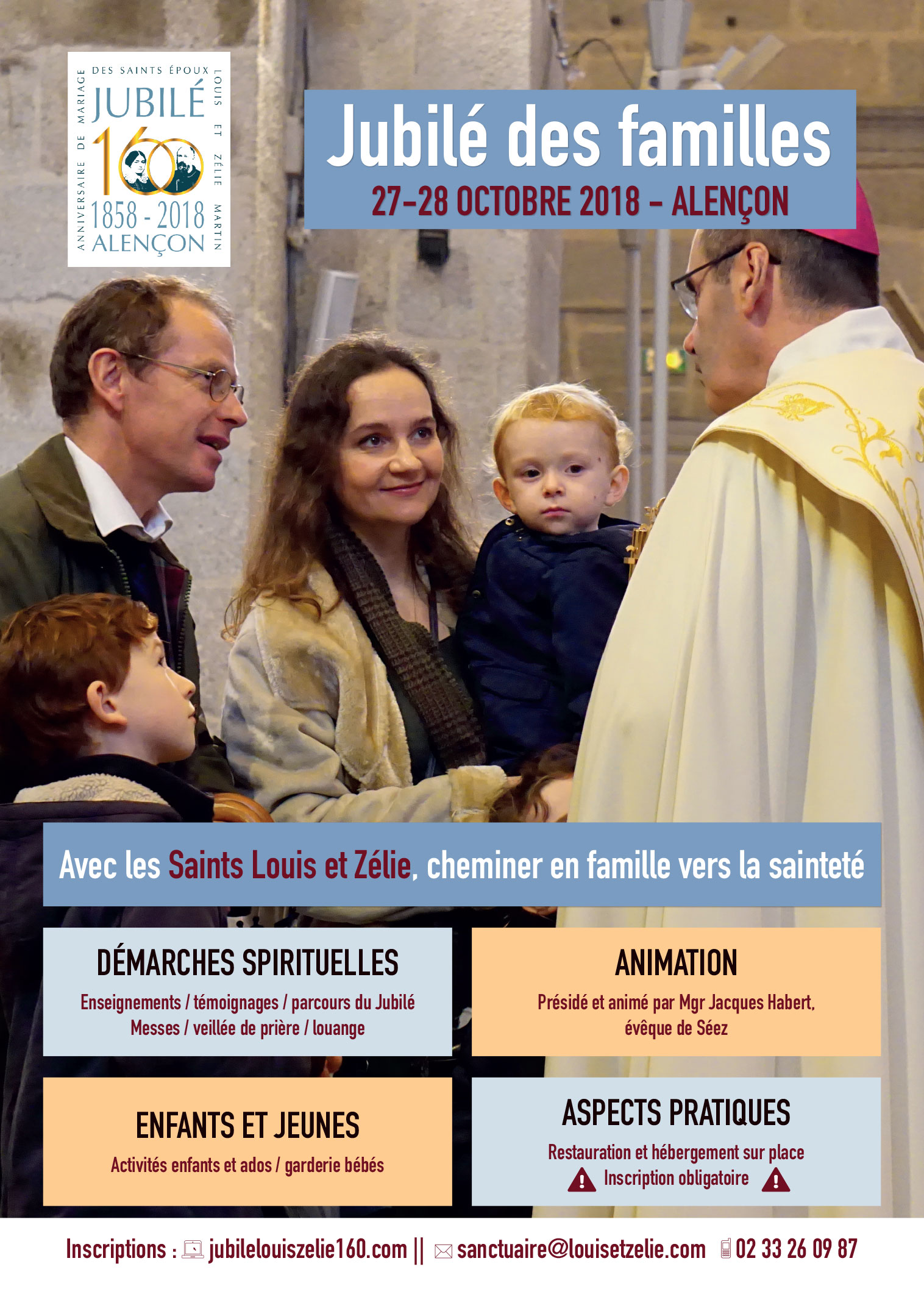 Jubilé des familles au sanctuaire d’Alençon (61) les 27 et 28 octobre 2018