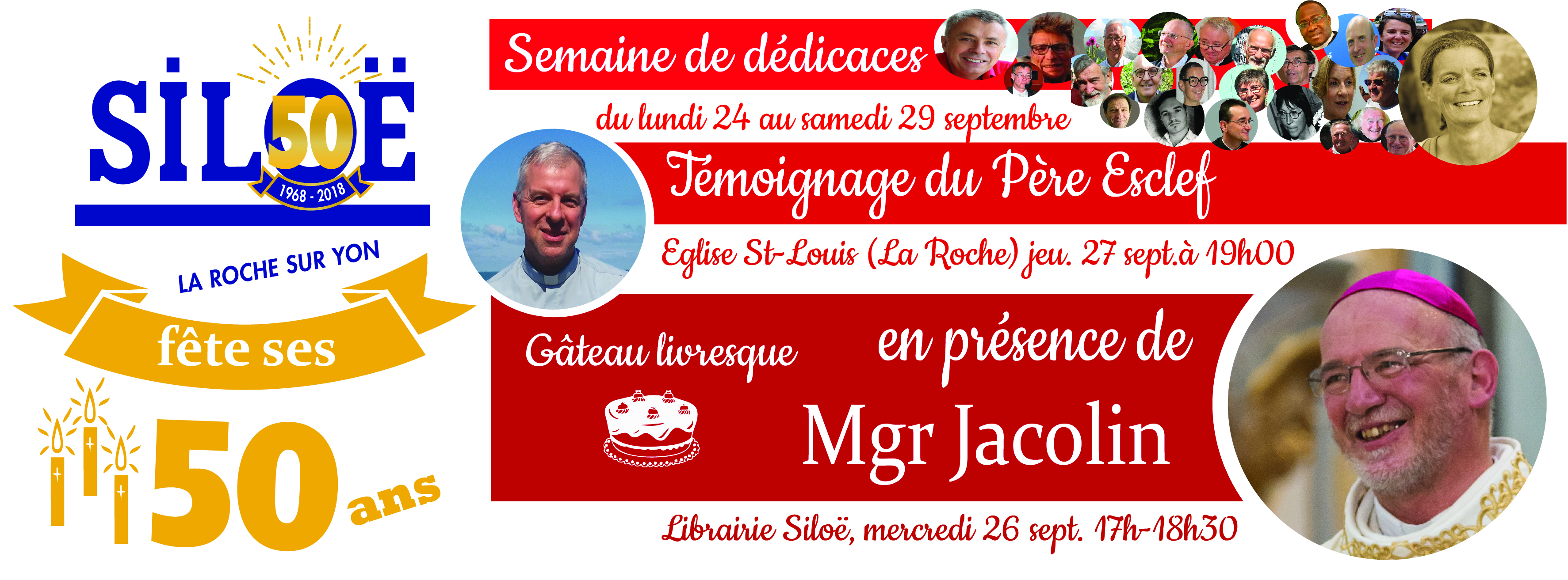 La librairie Siloë fête ses 50 ans ! Jusqu’au 29 septembre 2018 à La-Roche-sur-Yon (85)