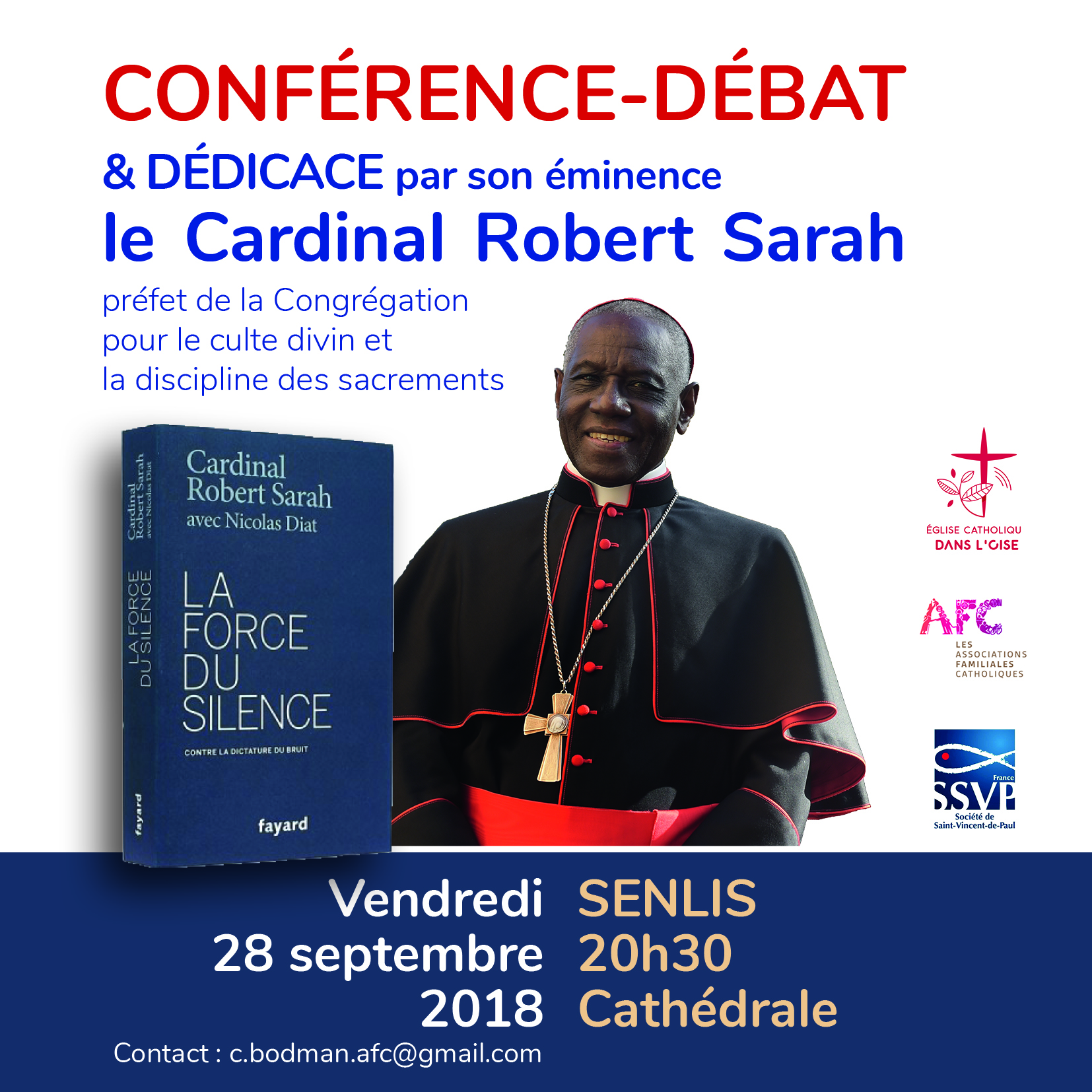 Conférence du cardinal Robert Sarah le 28 septembre 2018 à Senlis (60)