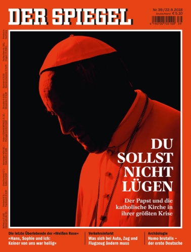 Le Pape en Une du Spiegel, un grand journal européen, pour les échecs de son pontificat