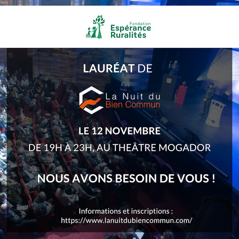 Présentation de la Fondation Espérance Ruralités le 12 novembre 2018 à Paris