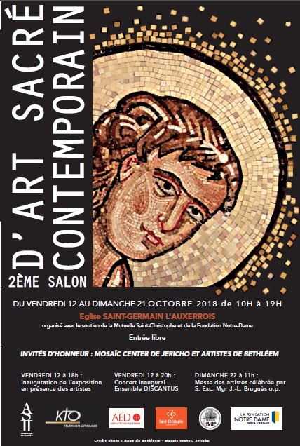 2ème Salon d’Art Sacré Contemporain à Paris du 12 au 21 octobre 2018