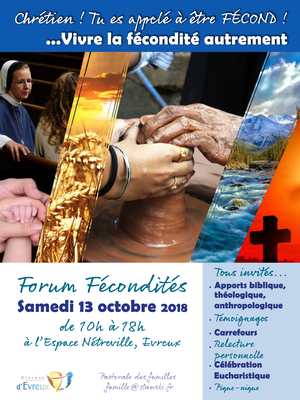 Rencontre autour des diverses formes de fécondité que prend notre vie baptismale le 13 octobre 2018 à Évreux (27)