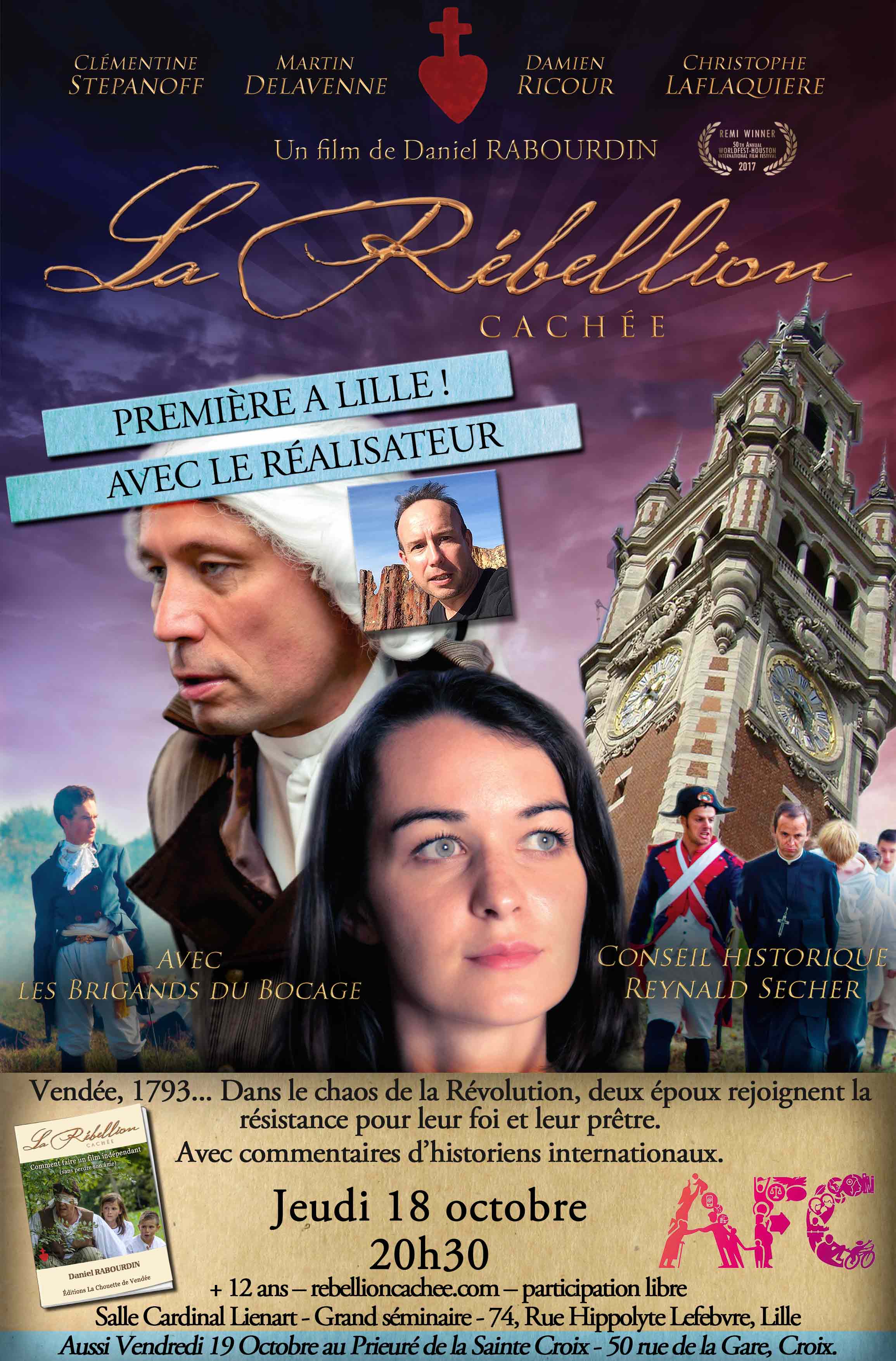 Projection du film La rébellion cachée en présence du réalisateur le 18 octobre 2018 à Lille (59)