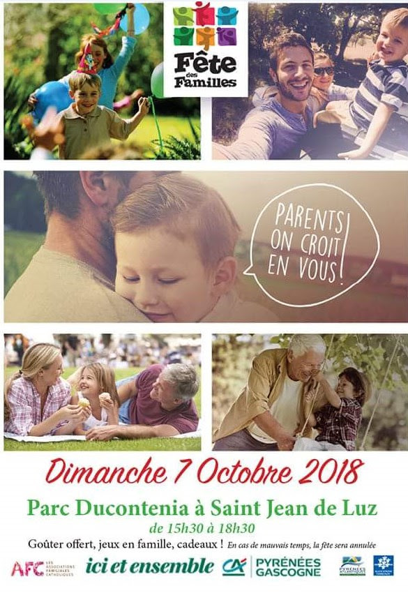 « Fête des familles » avec les AFC le 7 octobre 2018 à Saint-Jean-de-Luz (64)