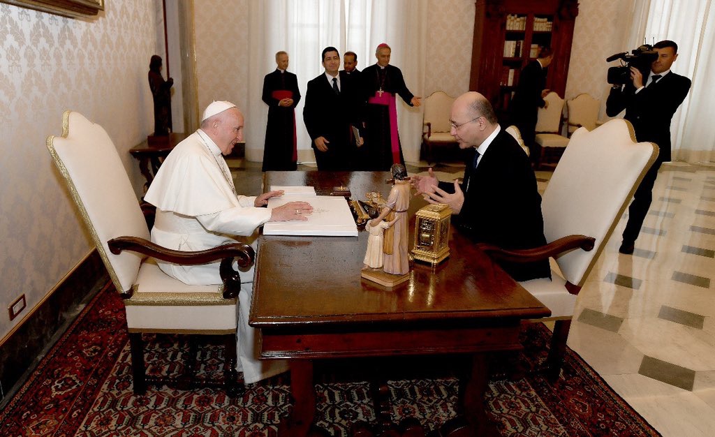 Rome: le pape François reçoit le président irakien