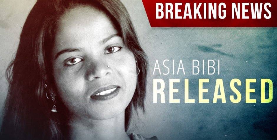 Asia Bibi est enfin libre