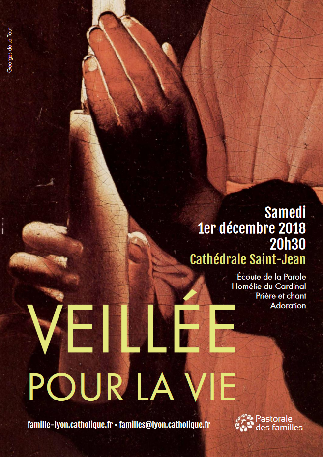 Veillée pour la vie le 1er décembre 2018 à Lyon (69)