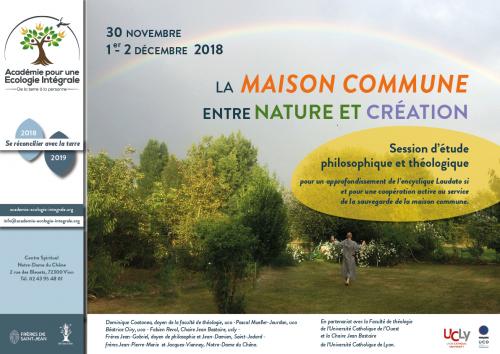 La « maison commune » entre nature et création – 30 novembre 1er et 2 décembre 2018 à Vion (72)