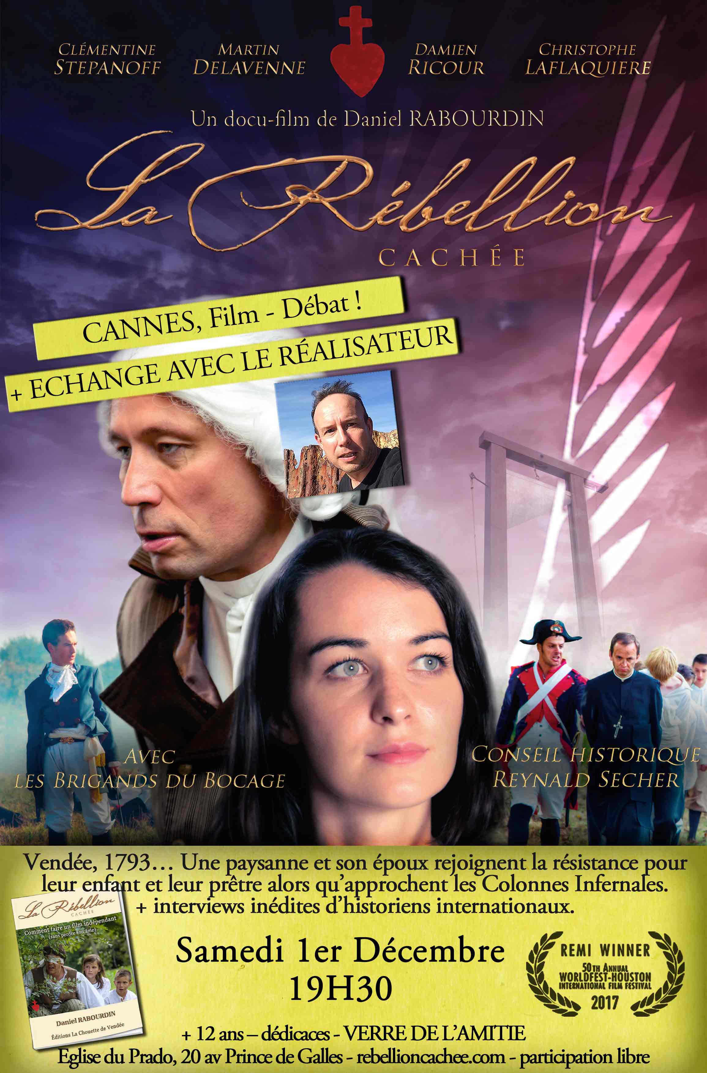 Projection du film La rébellion cachée en présence du réalisateur le 1er décembre 2018 à Cannes (06)