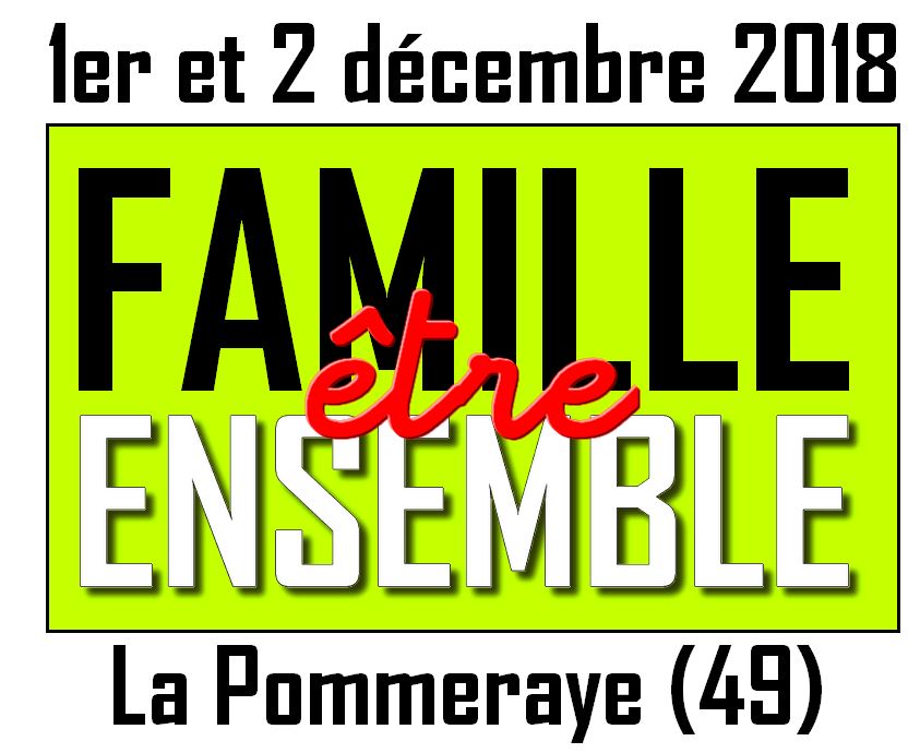 1 et 2 décembre 2018 : Week-end « Être famille ensemble » avec les Focolari à la Pommeraye (49)