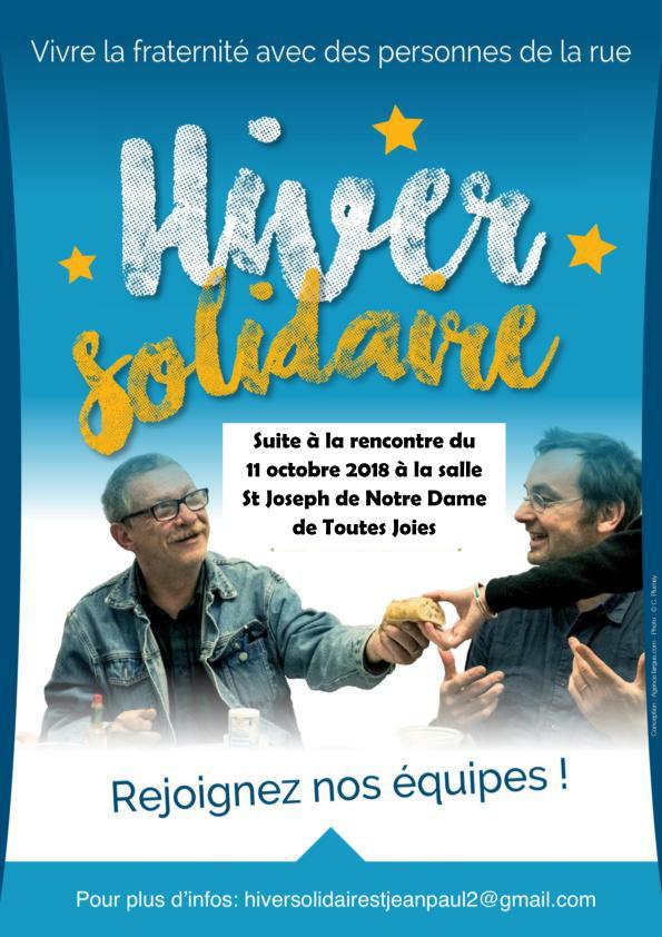 Hiver solidaire : depuis 10 ans à Paris, aujourd’hui à Nantes !