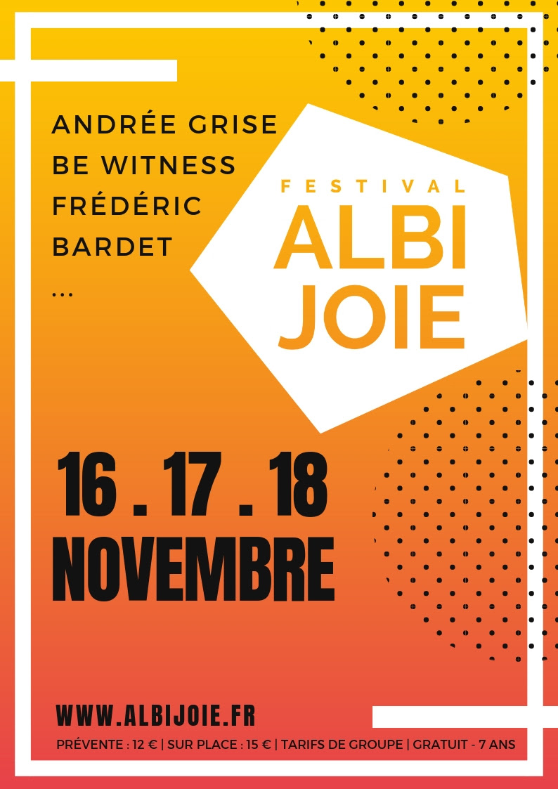 Festival Albi JOIE du 16 au 18 novembre 2018 à Albi (81)