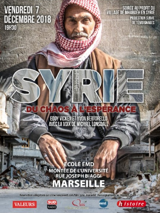 Projection du film « Syrie. Du chaos à l’espérance » le 7 décembre 2018 à Marseille (13)