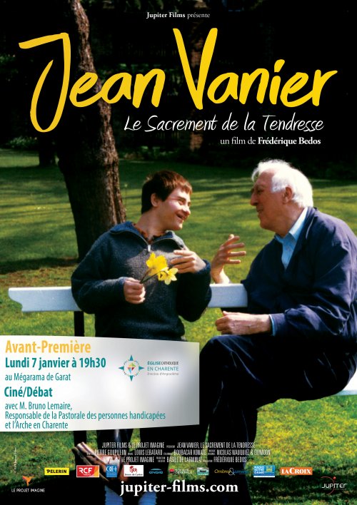 Jean Vanier : le sacrement de la tendresse – Projection en avant première du film le 7 janvier 2019 à Garat (16)