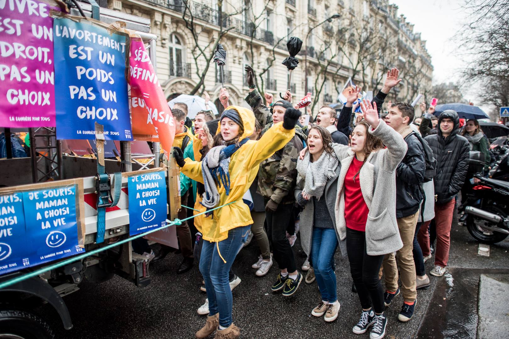 En marche pour la vie le 20 janvier 2019 à Paris (Porte-Dauphine)