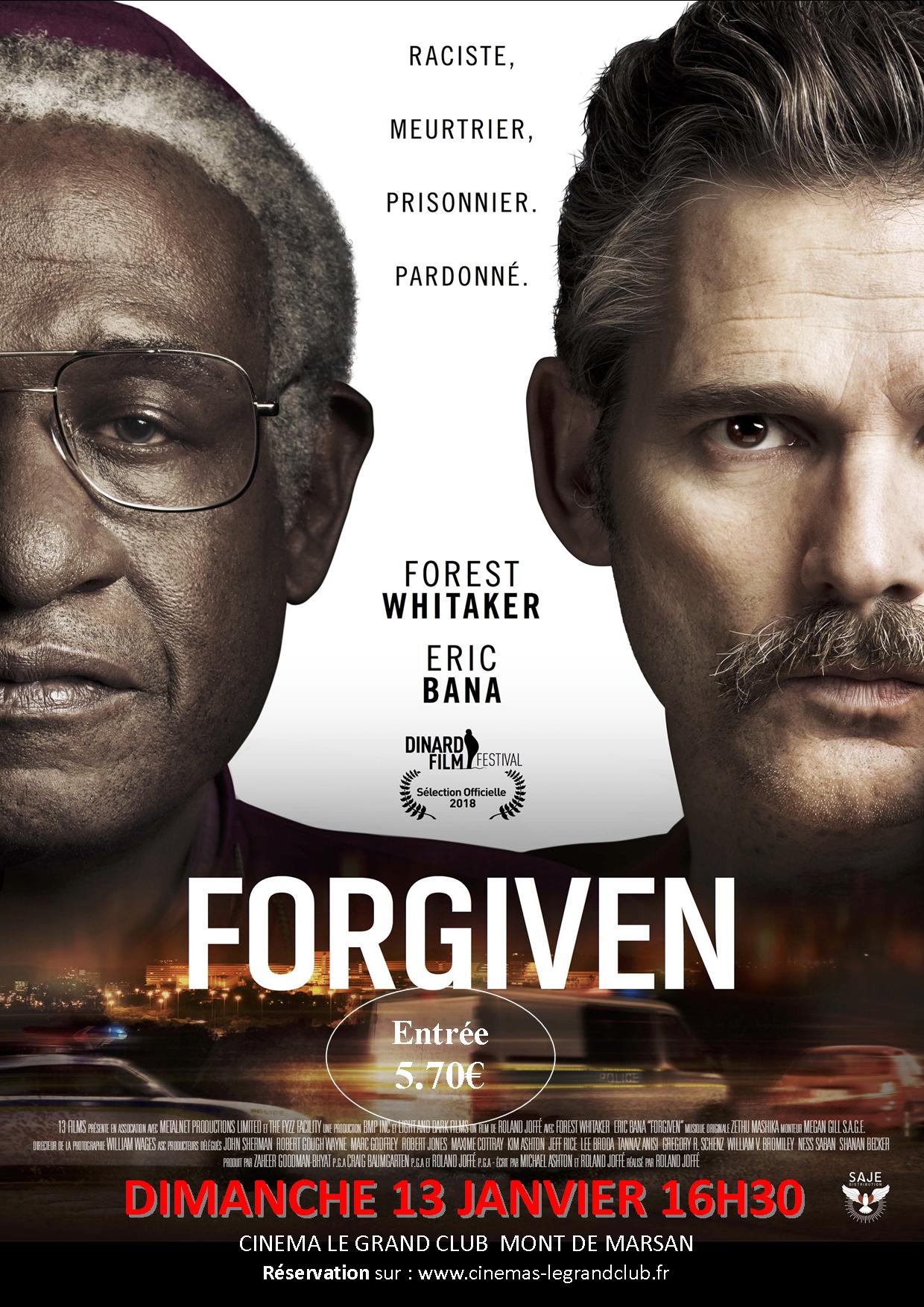 Projection du film Forgiven le 13 janvier 2019 à Mont-de-Marsan (40)