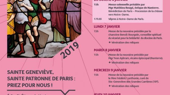 Neuvaine de sainte Geneviève jusqu’au 11 janvier 2019 à Paris