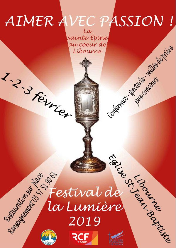 Festival de la Lumière les 1er, 2 & 3 février 2019 à Libourne (33)