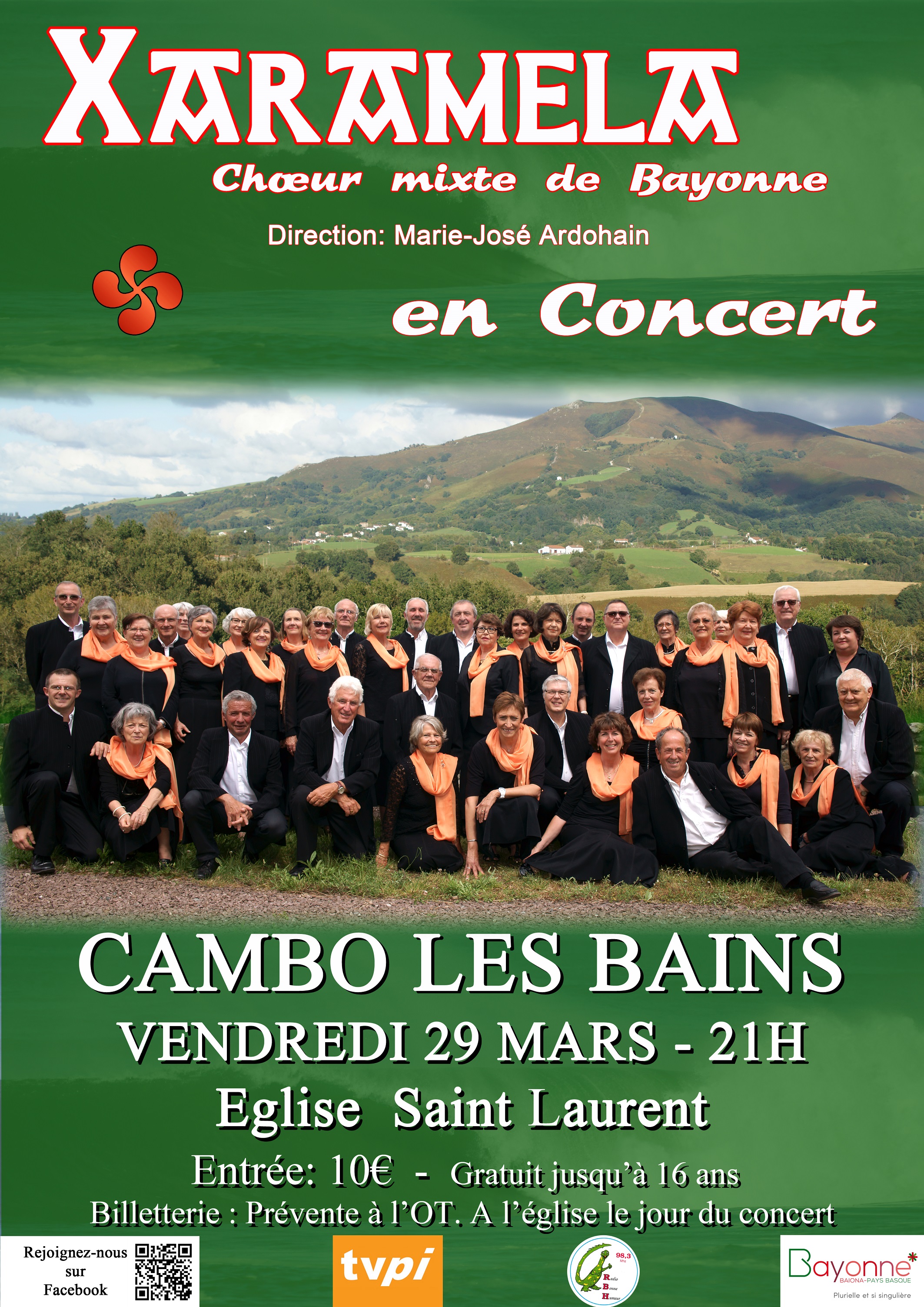XARAMELA en concert à Cambo-les-Bains (64) le 29 mars 2019