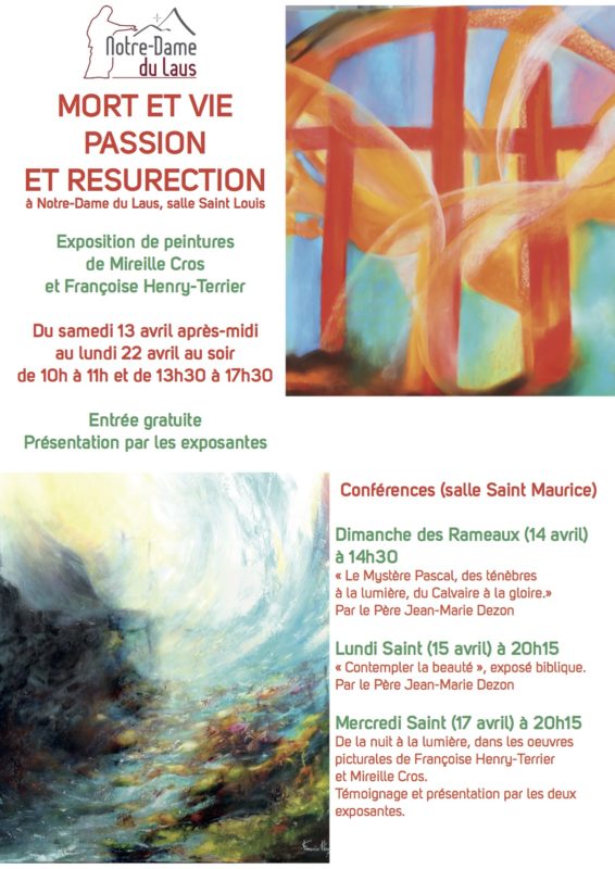Semaine Sainte à Notre-Dame du Laus (05) : exposition de peinture et conférences du 13 au 22 avril 2019