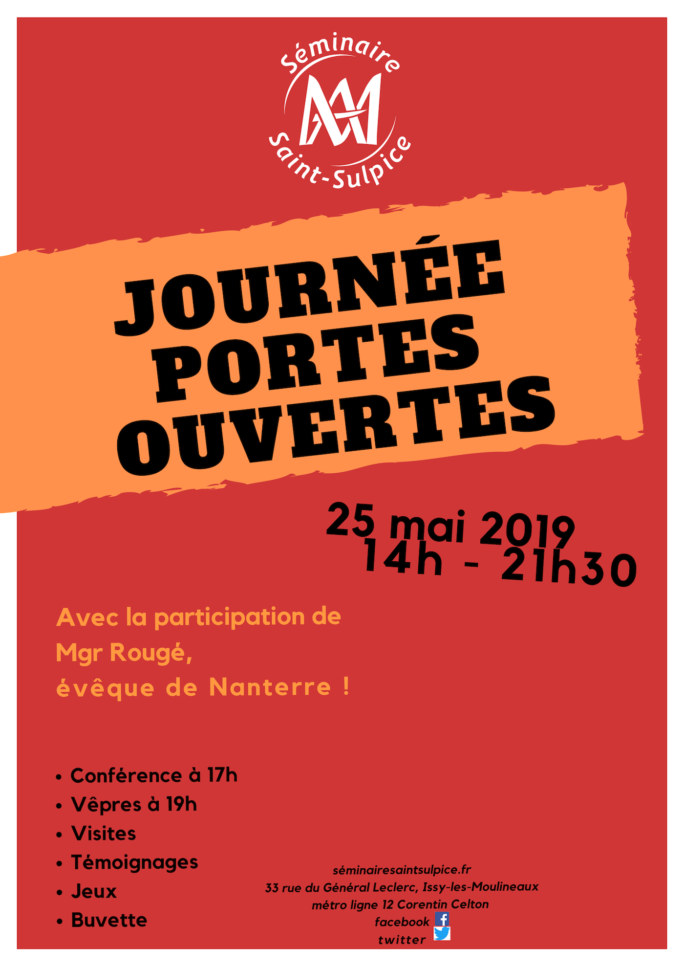 Portes ouvertes du Séminaire Saint-Sulpice à Issy-les-Moulineaux (92) le 25 mai 2019
