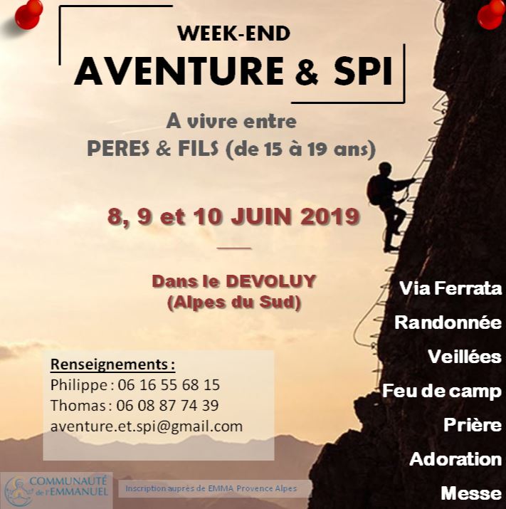 Aventure & Spi : un week-end père-fils du 8 au 10 juin 2019 à Dévoluy (05)