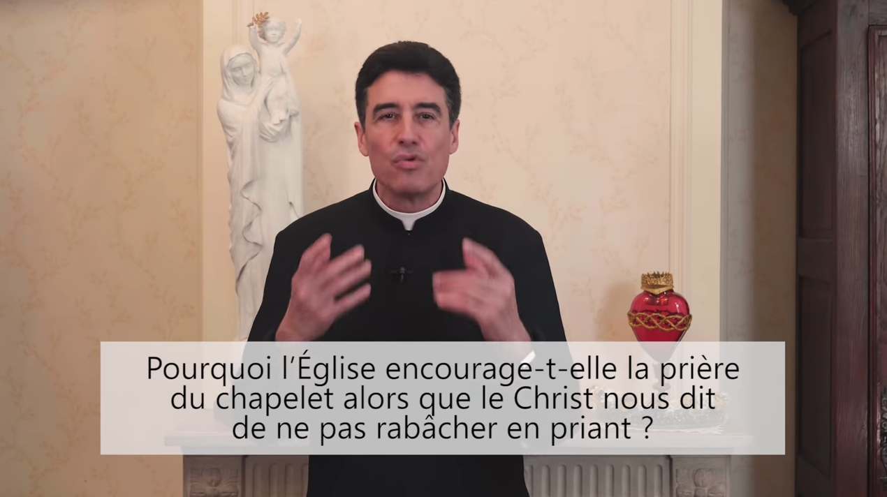 Deux minutes pour vous #56 – Père Michel-Marie Zanotti-Sorkine – « Pourquoi l’Église encourage-t-elle la prière du chapelet alors que le Christ nous dit de ne pas rabâcher en priant ? »
