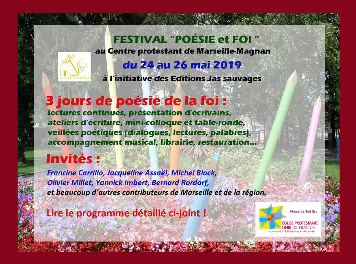Poiema Un Festival De Poesie De La Foi Du 24 Au 26 Mai 19 A Marseille 13 Infocatho