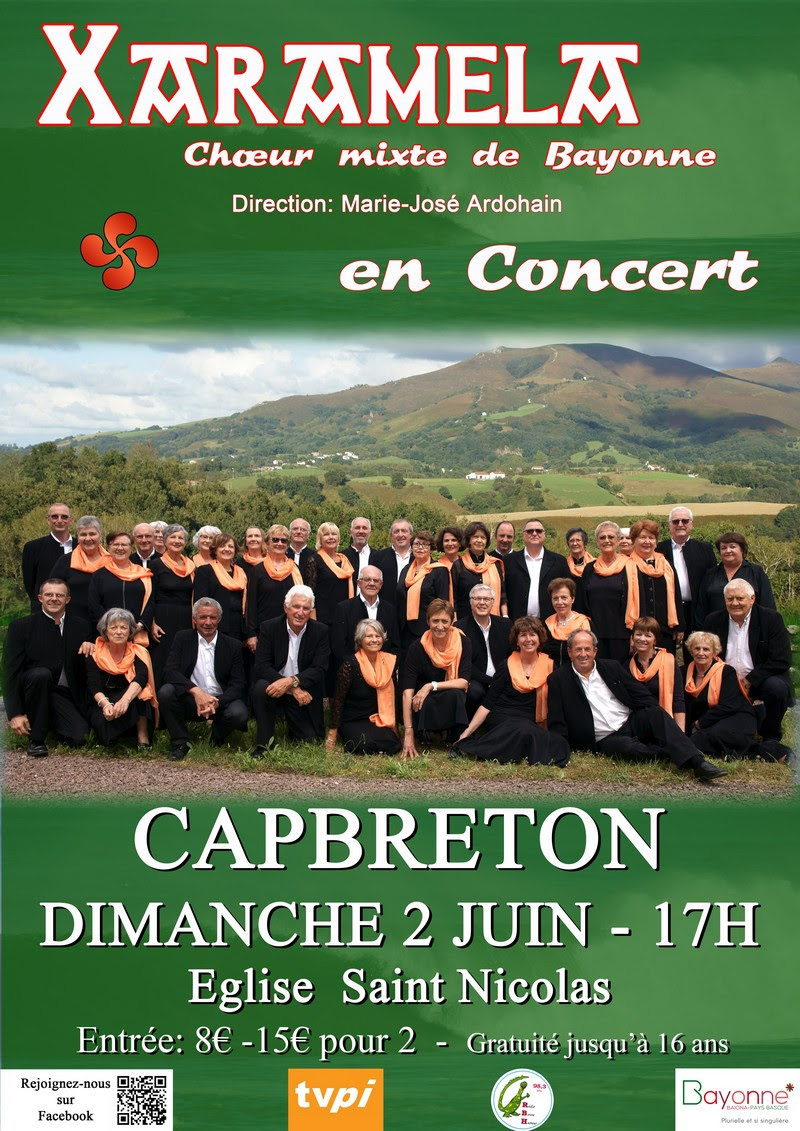 Concert du choeur Xaramela le 2 juin 2019 à Capbreton (40)