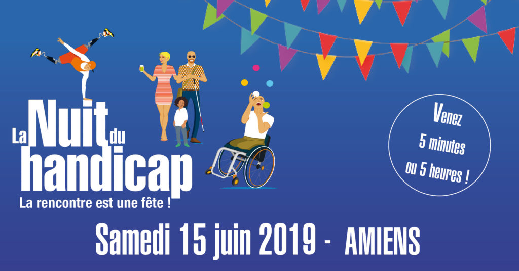 Nuit du Handicap à Amiens (80) le 15 juin 2019