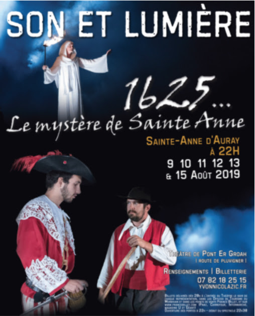 Le mystère de sainte Anne – Son & Lumière du 9 au 15 août 2019 à Sainte-Anne-d’Auray (56)