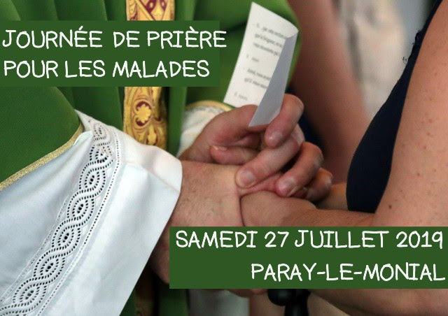 Journée de prière à Paray-le-Monial (71) pour les personnes malades le 27 juillet 2019