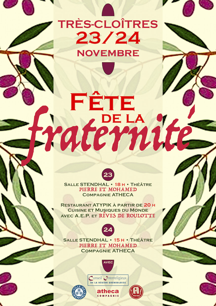 Fête de la fraternité à Grenoble (38) les 23 & 24 novembre 2019