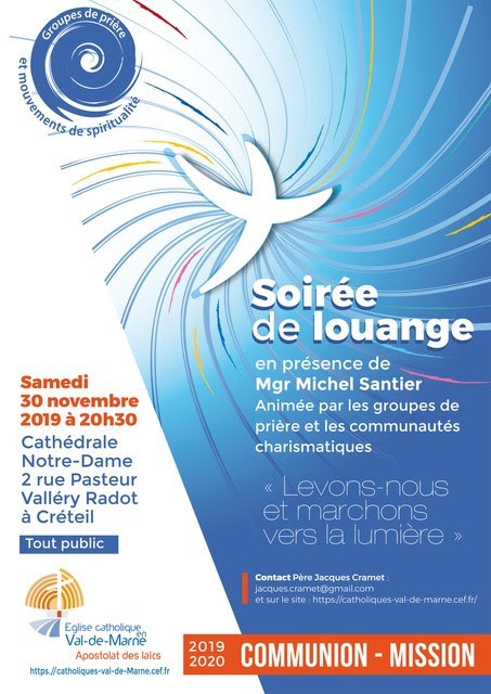 Soirée de louange le 30 novembre 2019 à Créteil (94)